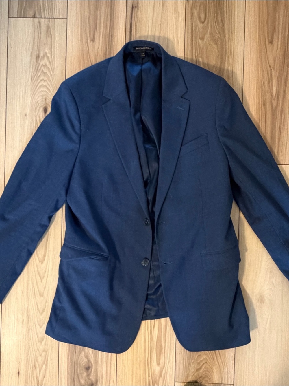 Banana Republic Men's Dark Navy Two-Button Blazer